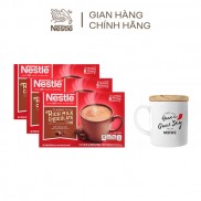 [Tặng ly sứ nắp gỗ] Combo 3 hộp bột cacao sữa NESTLE HOT COCOA MIX Hộp giấy 121,2g